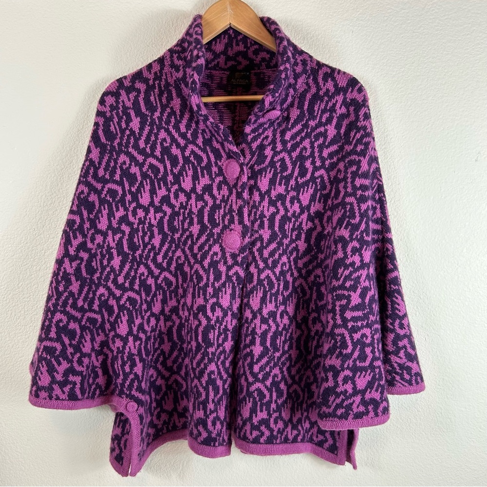 Alpaca Peruvian Poncho Cape